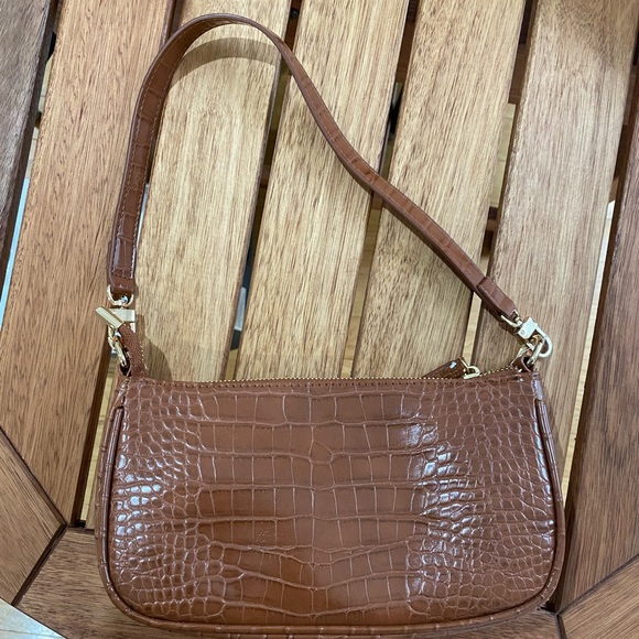 Croc Embossed PU Shoulder Bag - Picture 2 of 2